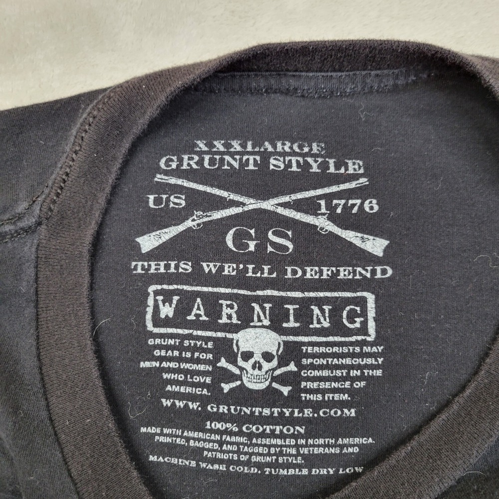 Grunt Style T Shirt Men XXXL Patriot Military Tactical Veteran 2A Arena ITA 469 - Picture 3 of 7